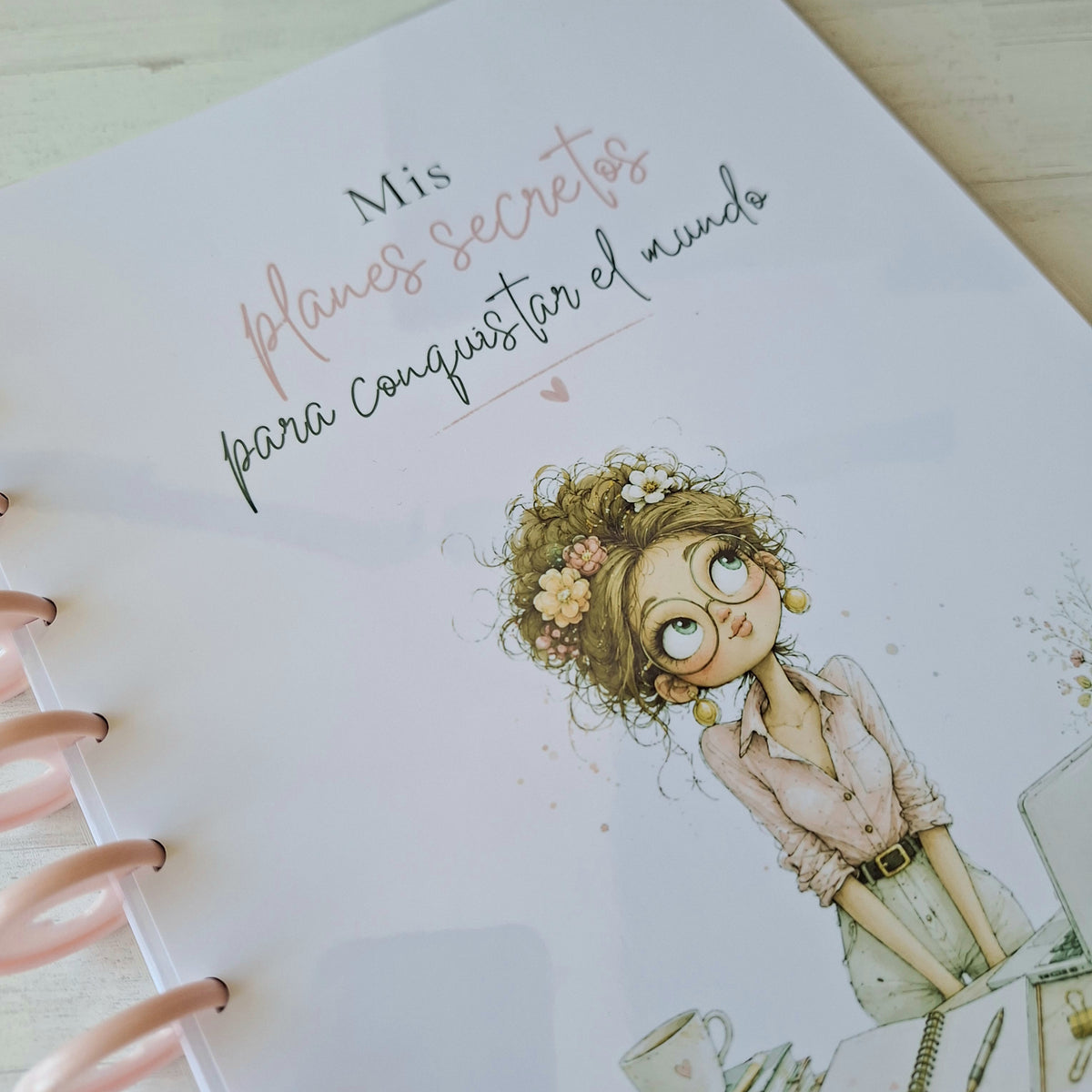 Mis planes secretos para conquistar el mundo · Cuaderno A4