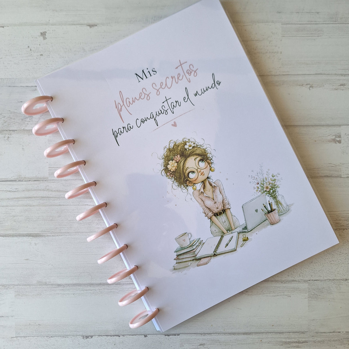 Mis planes secretos para conquistar el mundo · Cuaderno A4
